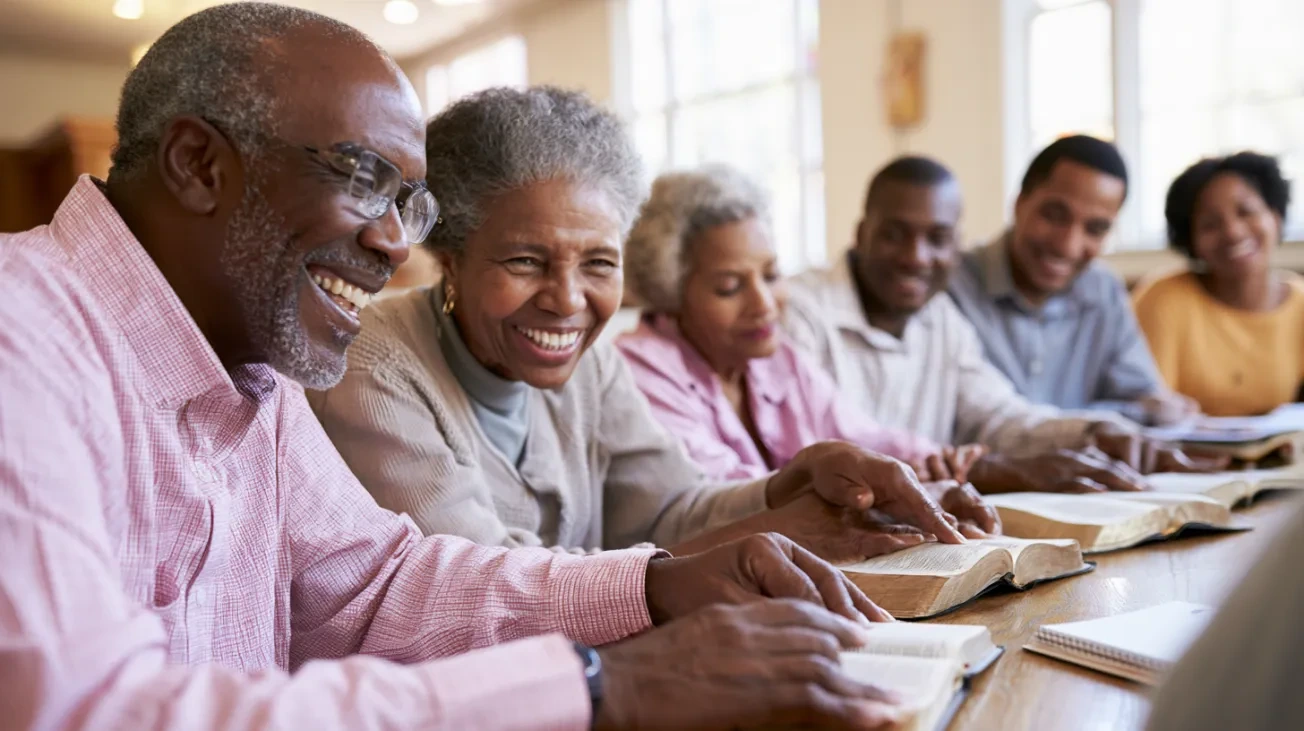 Church folks in Sunday school