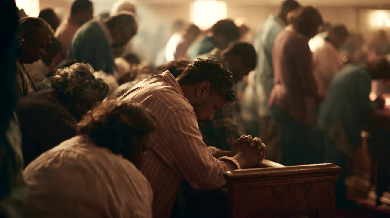 Church folks praying